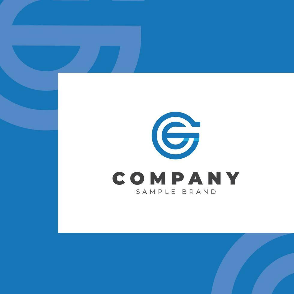 abstract G letter logo vector