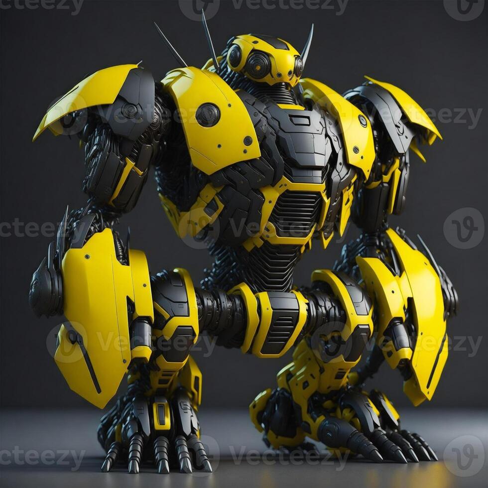 Future robot, aesthetic photo