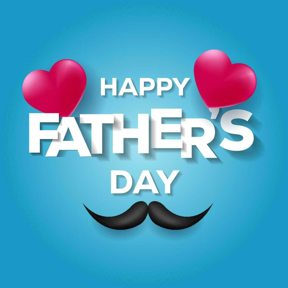 vector design happy father's day realistic illustration