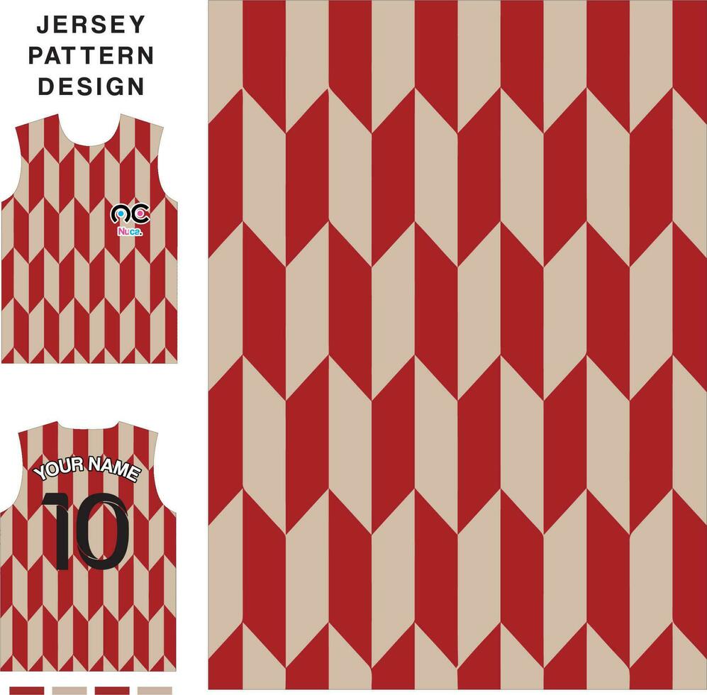 Abstract arrow pattern concept vector jersey pattern template for printing or sublimation sports uniforms football volleyball basketball e-sports cycling and fishing Free Vector.