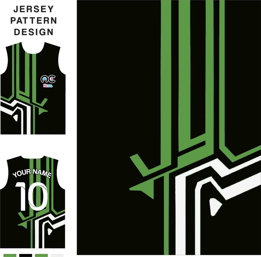 Abstract striped geometric concept vector jersey pattern template for printing or sublimation sports uniforms football volleyball basketball e-sports cycling and fishing Free Vector.