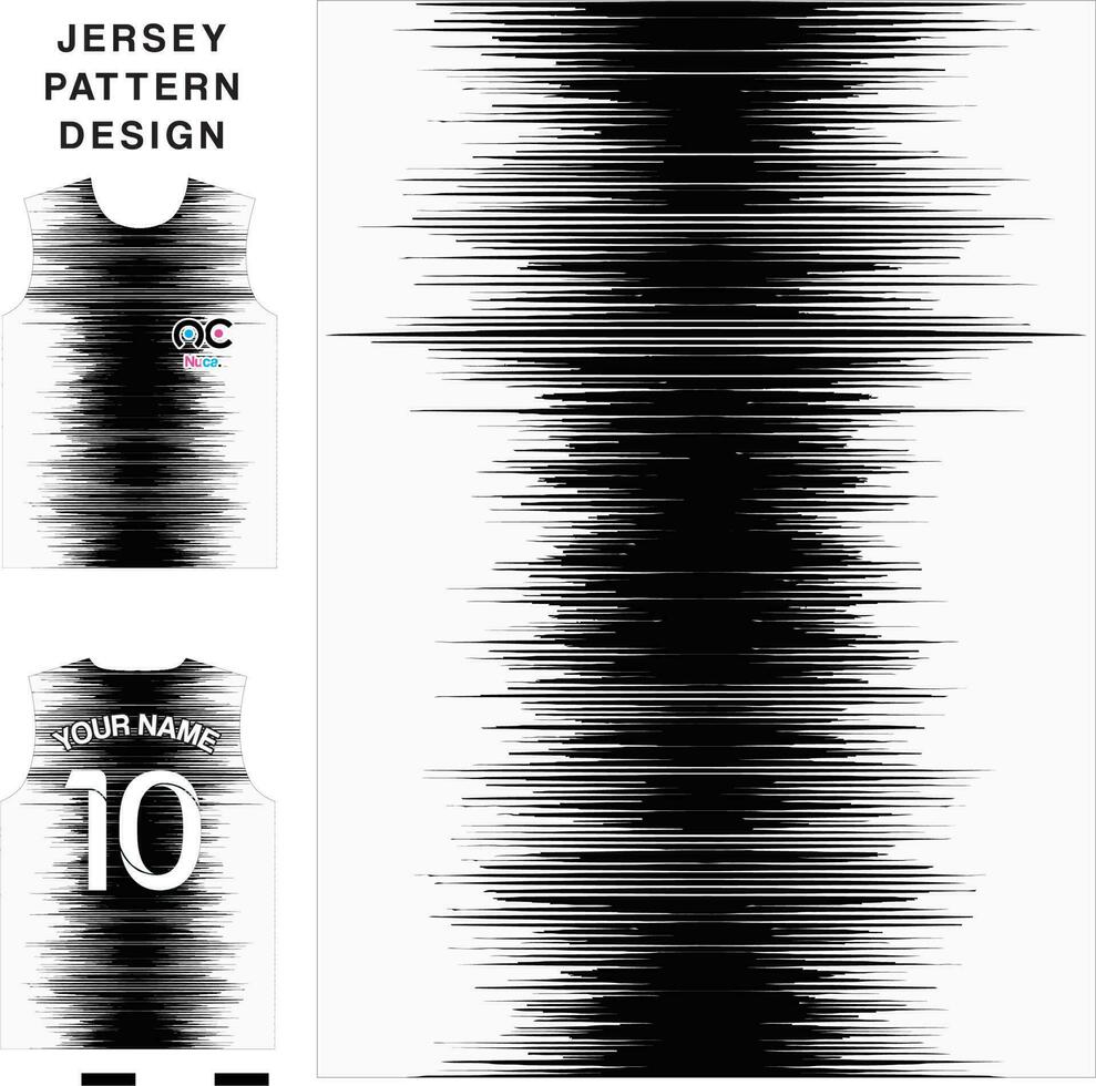 Abstract stripes line concept vector jersey pattern template for printing or sublimation sports uniforms football volleyball basketball e-sports cycling and fishing Free Vector