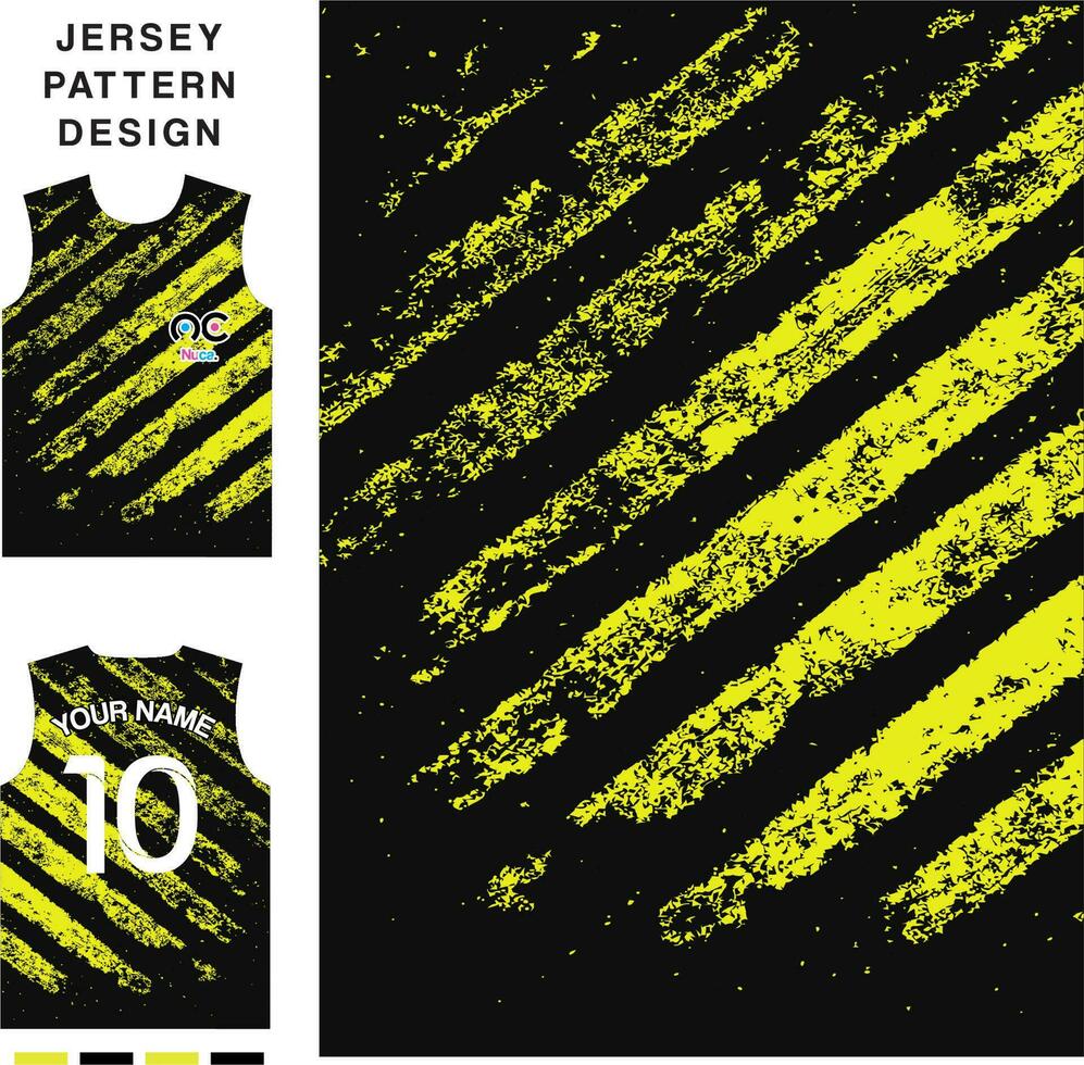 Abstract striped grungeconcept vector jersey pattern template for printing or sublimation sports uniforms football volleyball basketball e-sports cycling and fishing Free Vector.