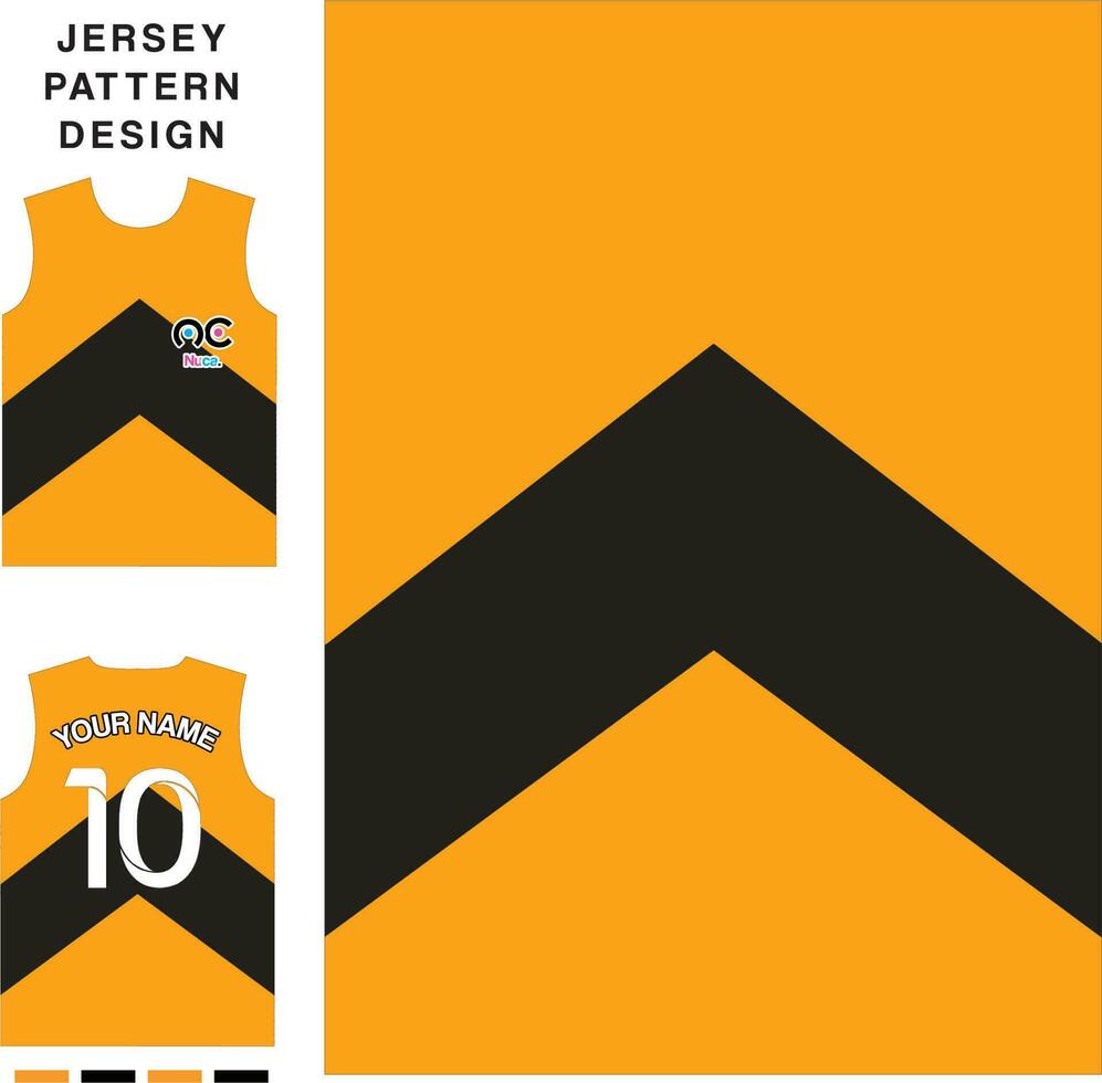 Arrow triangle concept vector jersey pattern template for printing or sublimation sports uniforms football volleyball basketball e-sports cycling and fishing Free Vector.