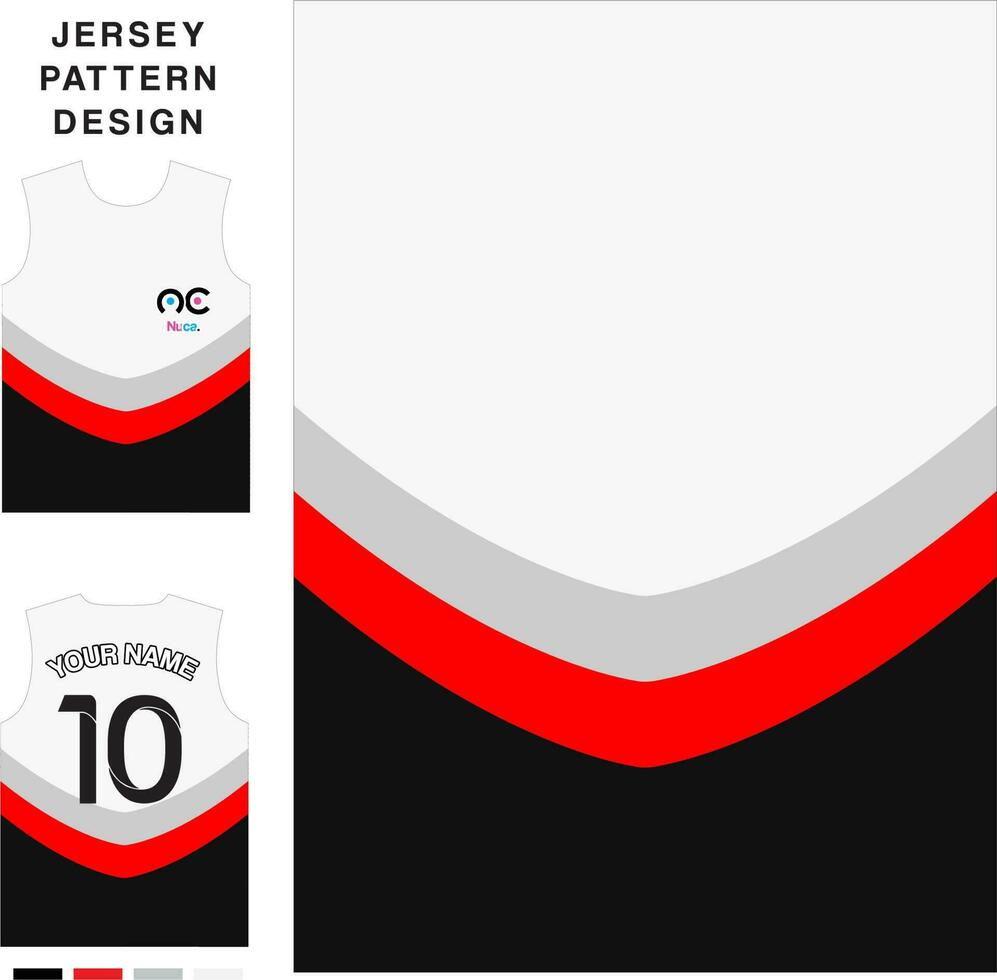 arrow triangle curve concept vector jersey pattern template for printing or sublimation sports uniforms football volleyball basketball e-sports cycling and fishing Free Vector.