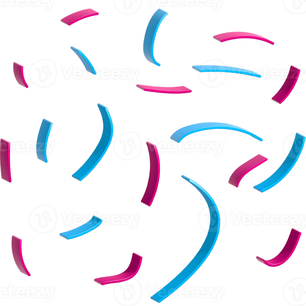 Colorful confetti streamers 24045079 PNG