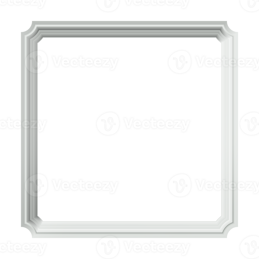 Empty white frame png