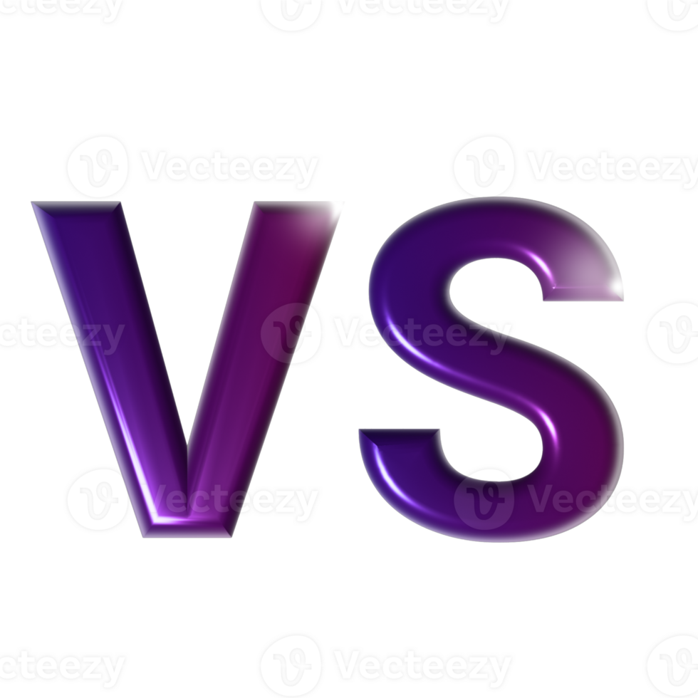 versus vs letters png