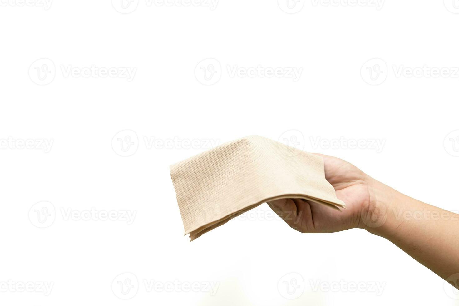 Please use Brown Recycled Bar Napkin. Tissue paper recycle. beige paper