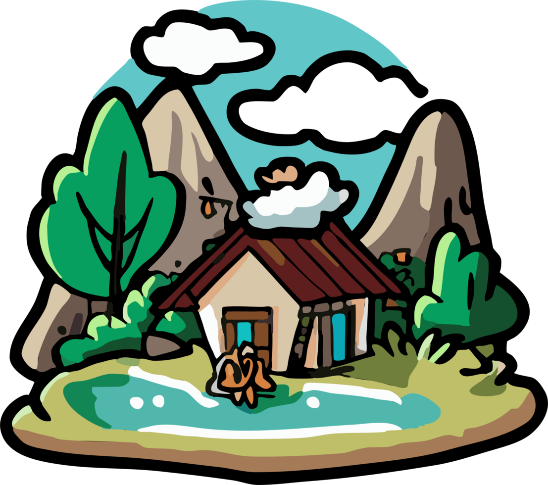 Outdoors png graphic clipart design