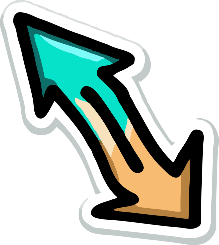 arrow stickers png graphic clipart design