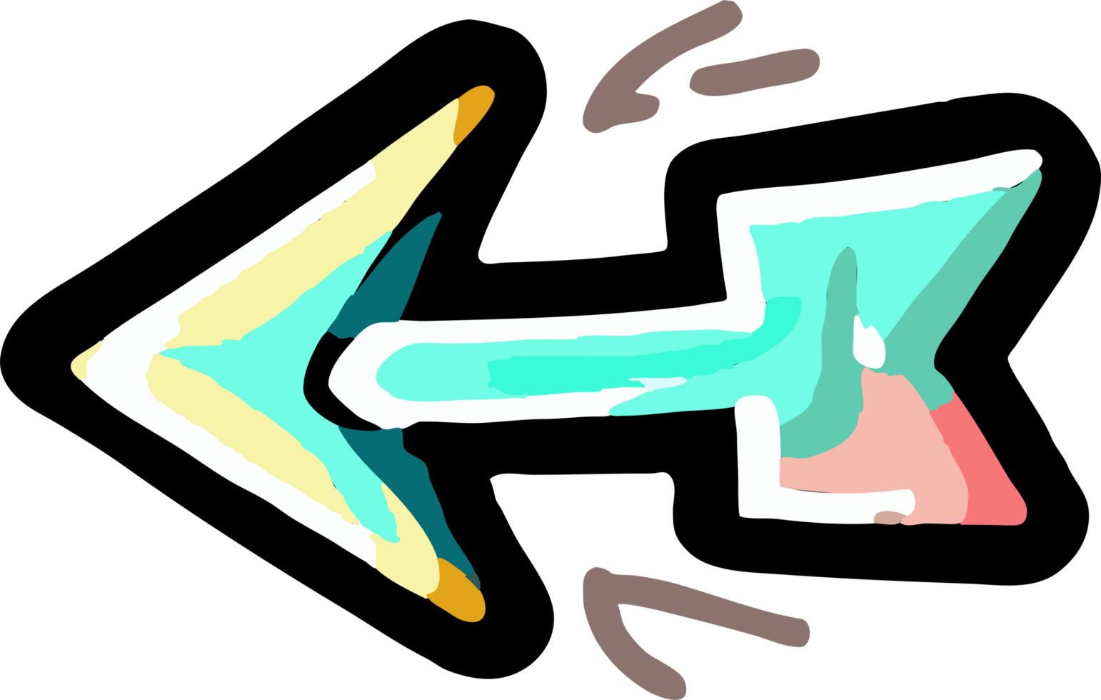 arrow stickers png graphic clipart design