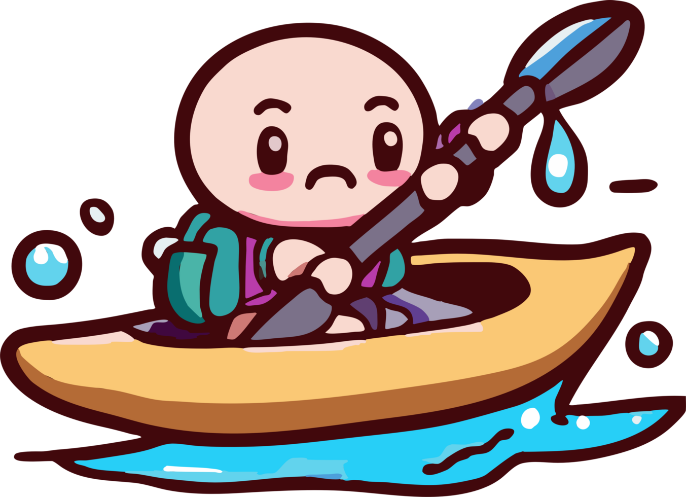 kayaking png graphic clipart design