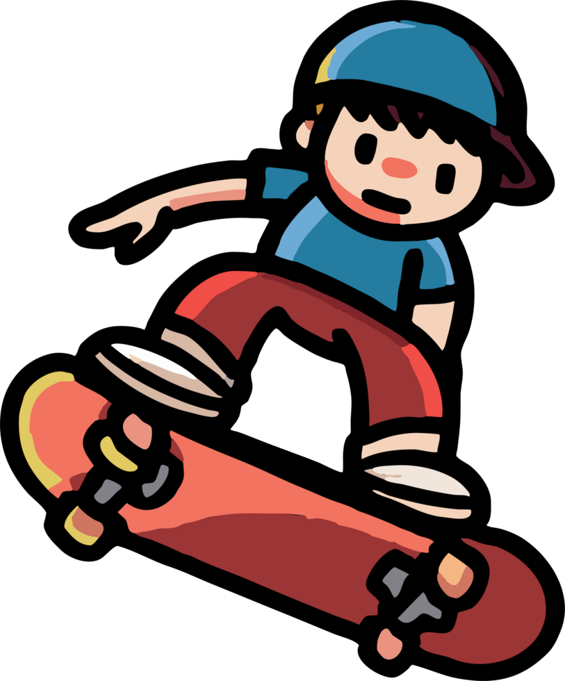skateboarding png graphic clipart design