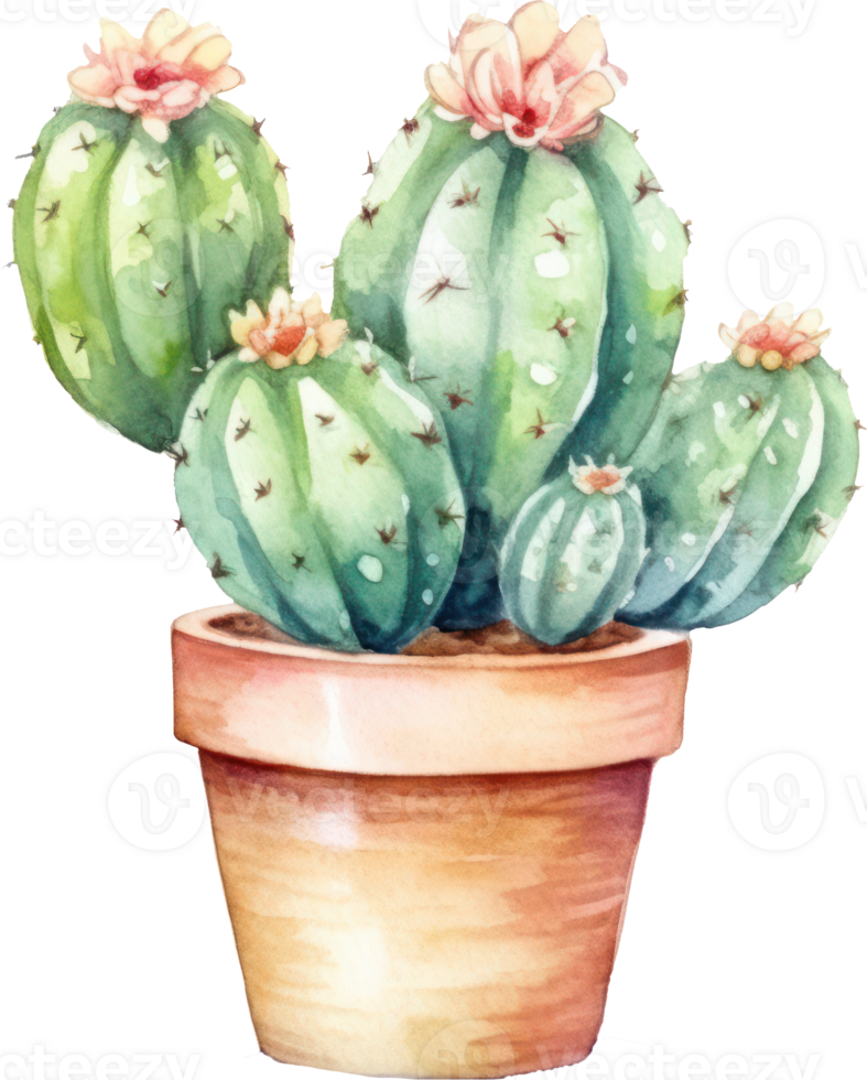 Cactus Watercolor Illustration png