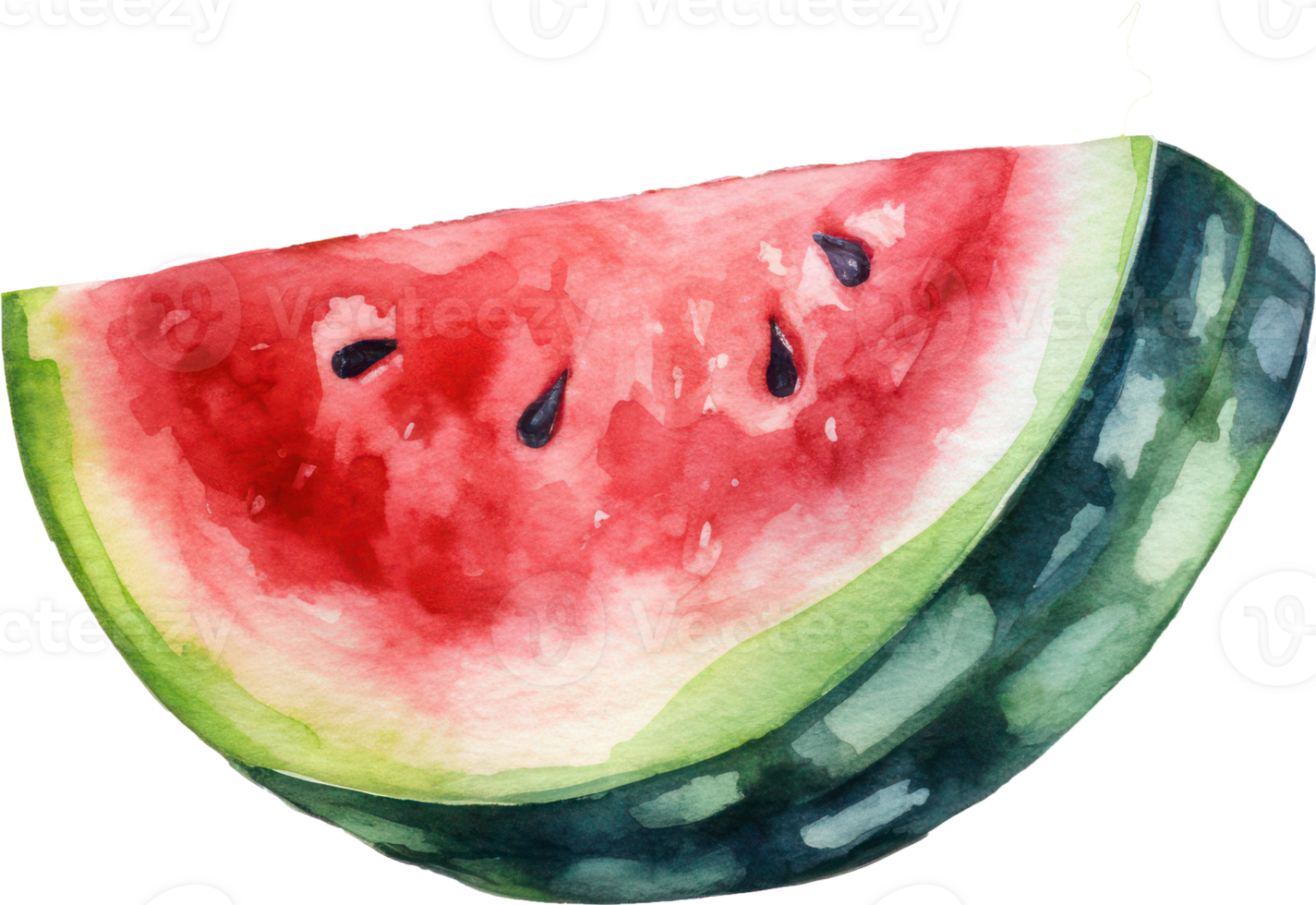 vattenmelon vattenfärg illustration. ai genererad png