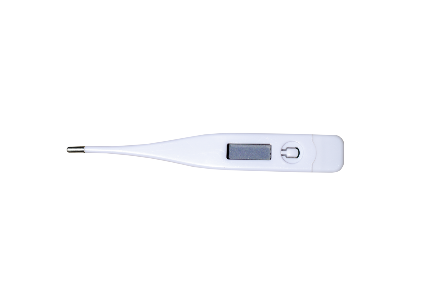 électronique moderne thermomètre sur transparent Contexte. fièvre diagnostique et soins de santé concept png