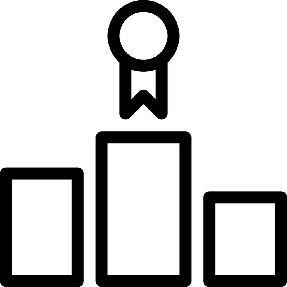 ilustración de vector de podio en un fondo. símbolos de calidad premium. iconos vectoriales para concepto y diseño gráfico.