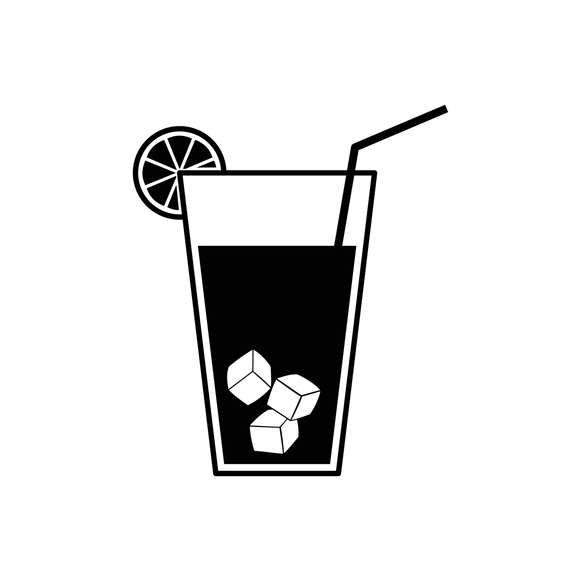 ice drink icon design. fresh juice sign and symbol. 24047651 Vector Art
