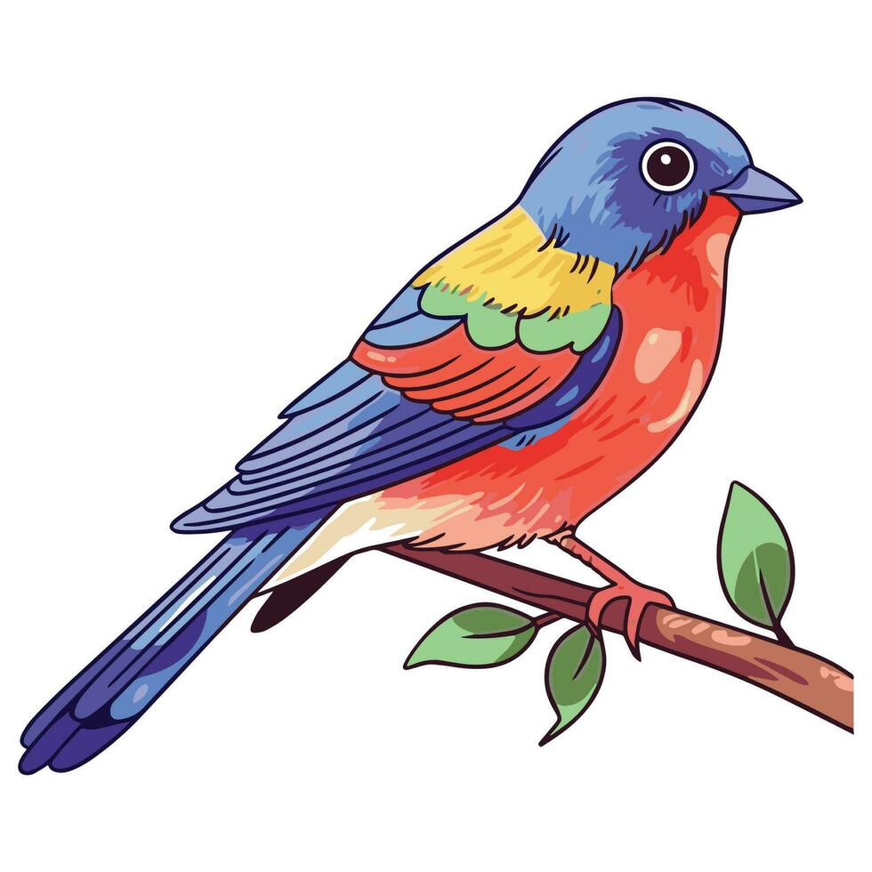 Premium Vector | A cute and funny coloring page of a bird. provides hours  of coloring fun for children. to color, this page is very easy. suitable  for little kids and toddlers.