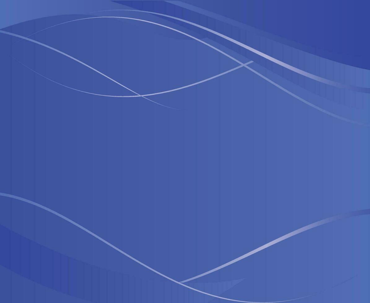 blue curve frame template background vector