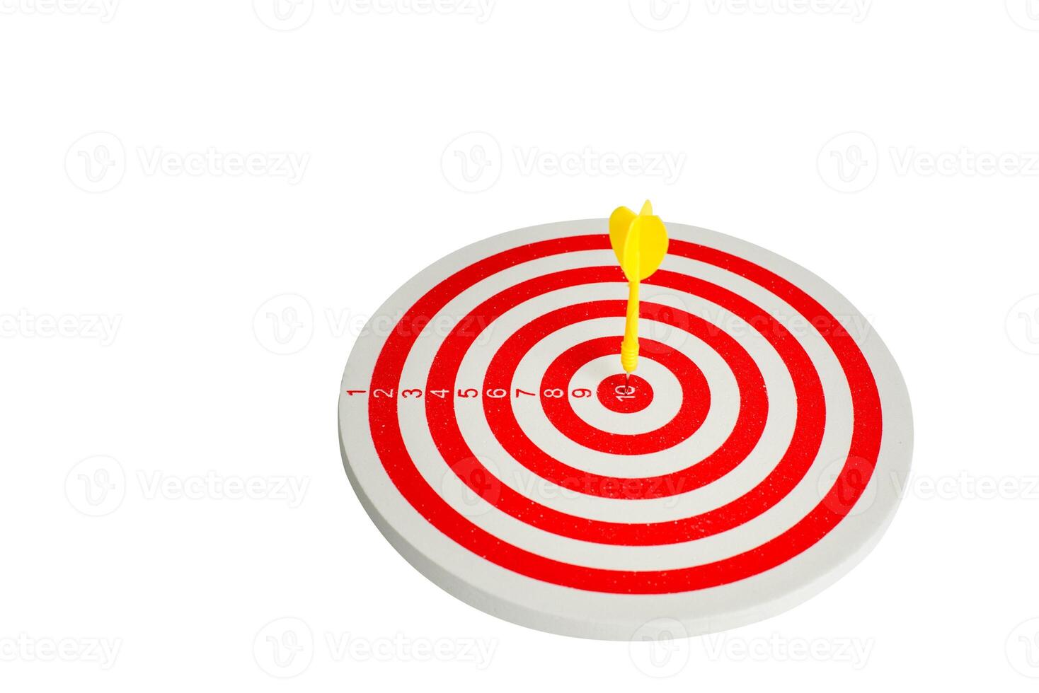 Dart target with arrows isolated on white background. Clipping path photo