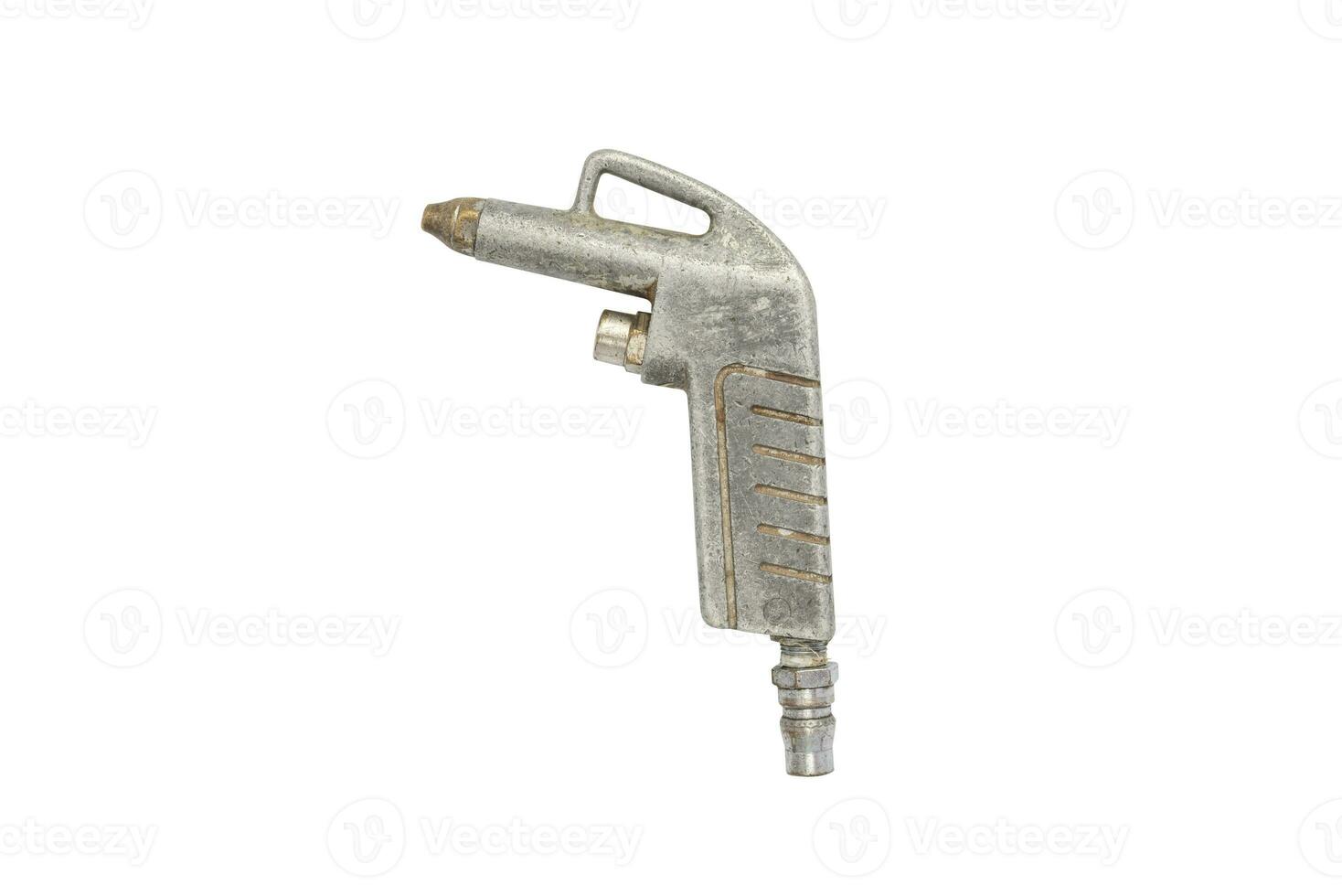 Blow Gun, Air compressor gun isolated on white background. Clipping path. photo