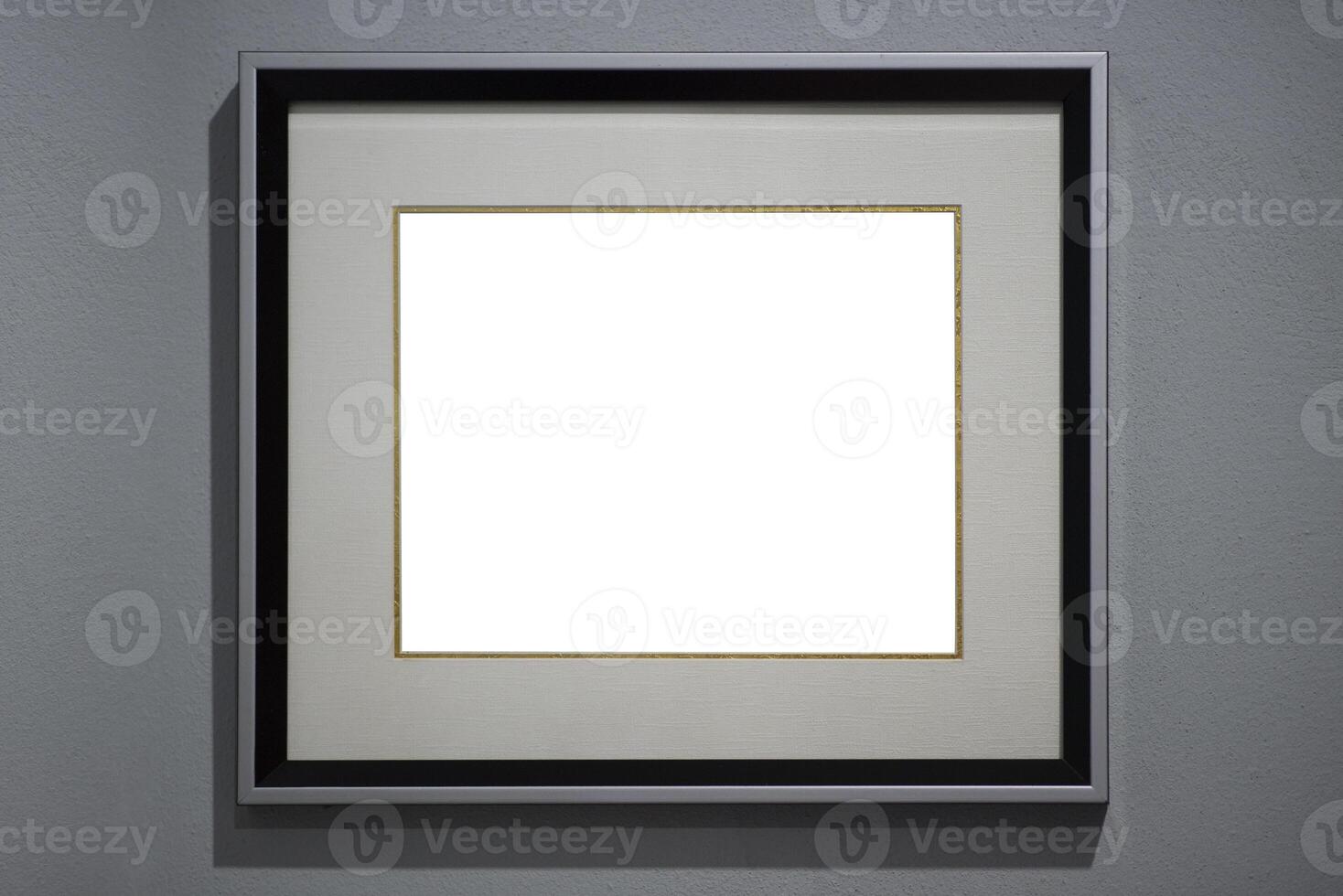 Blank modern frame on texture background as concept photo