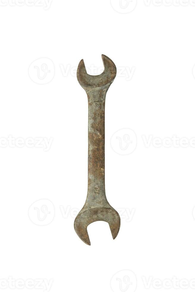 Tools isolated against a white background. Spanner on a white background. wrench on a white background. Clipping path photo