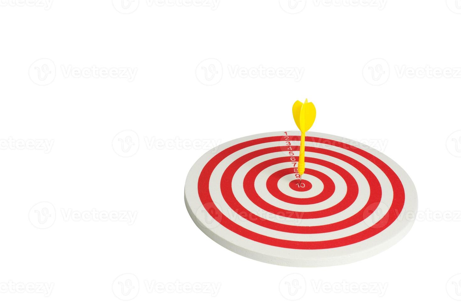 Dart target with arrows isolated on white background. Clipping path photo