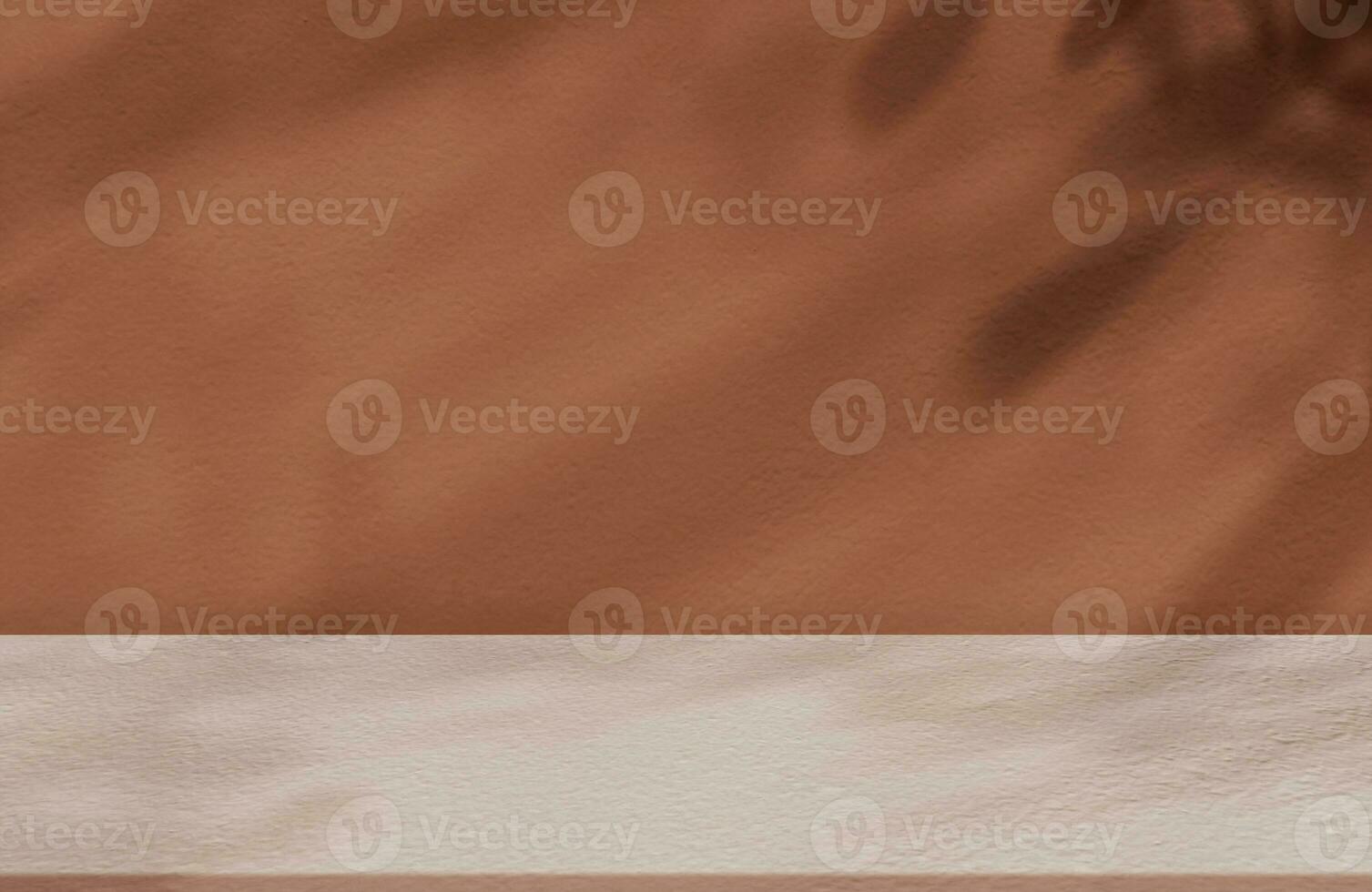 Autumn background with natural dry autumn leaf shadow on beige concrete wall texture backdrop,Fall scene display for Beauty cosmetic product promotion,Nude Cement Studio Minimal showcase advertisement photo