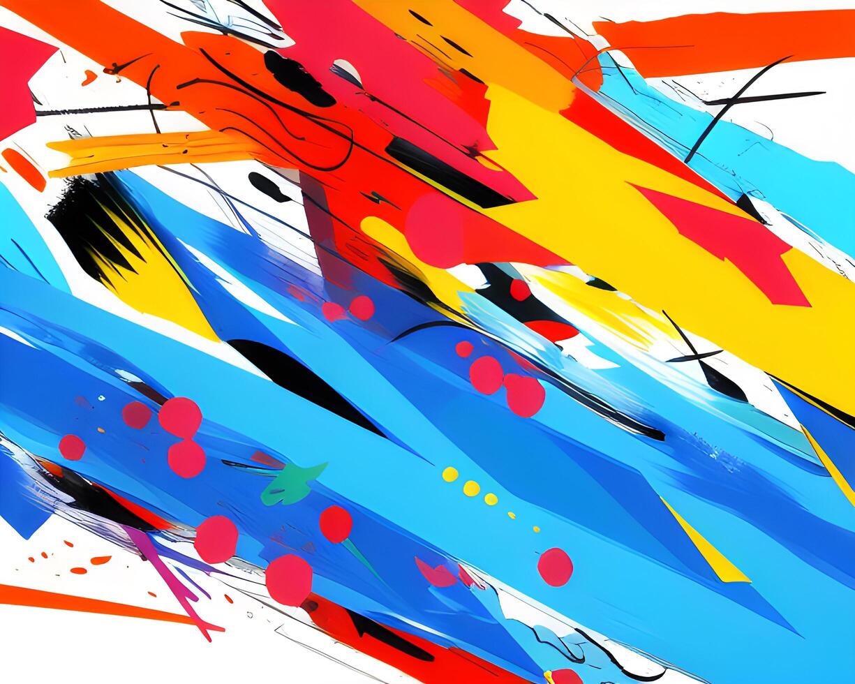 Colorful Paint Abstract Background photo