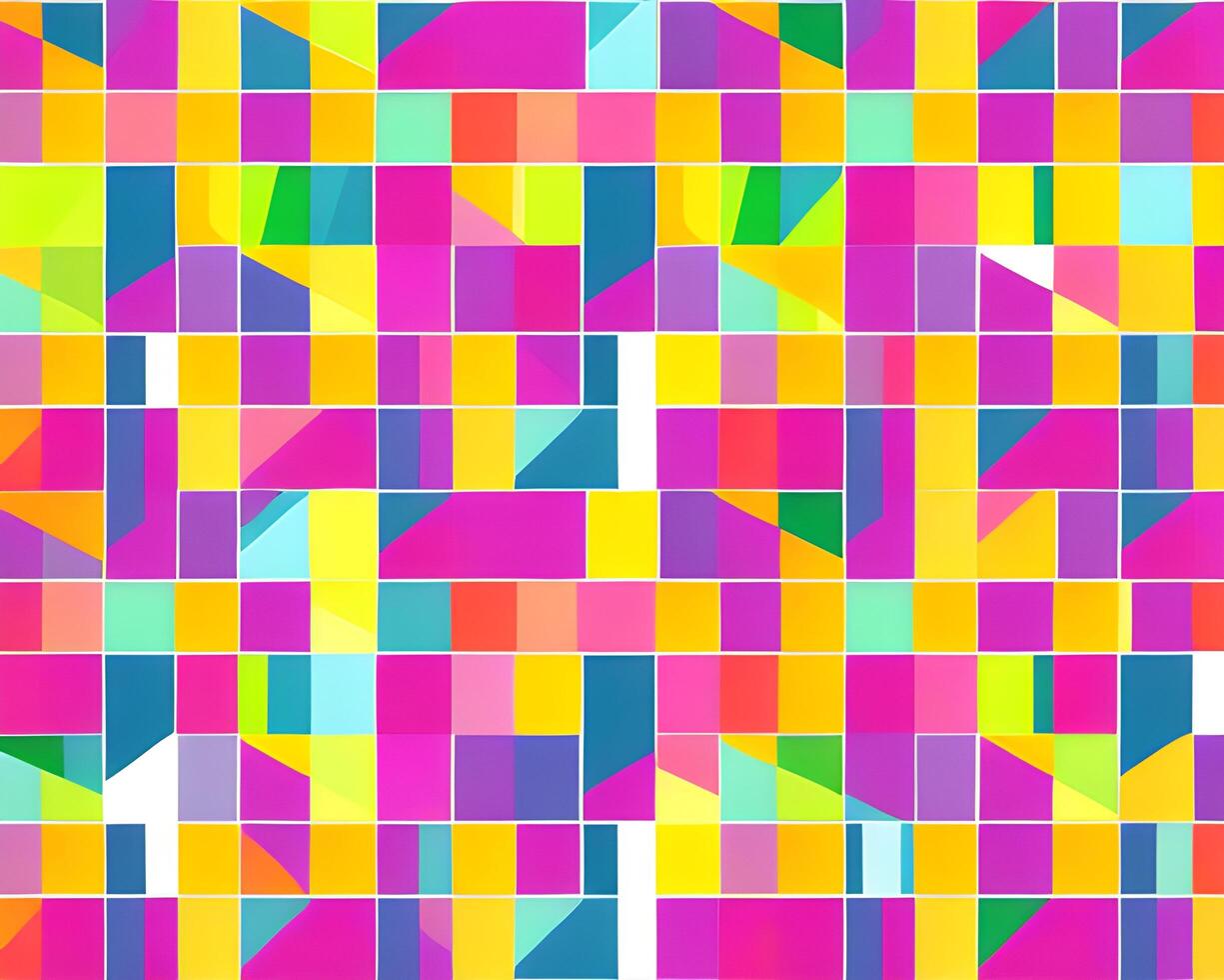 colorful shape pattern background photo
