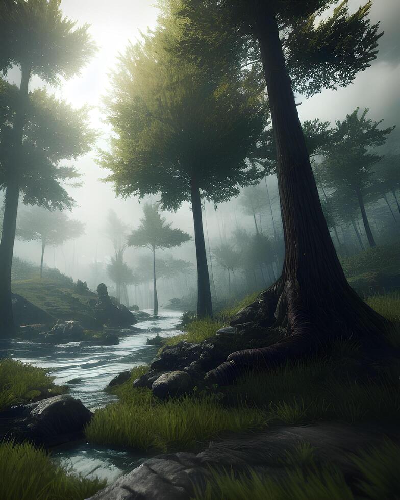 forest aesthetic graphic art photo