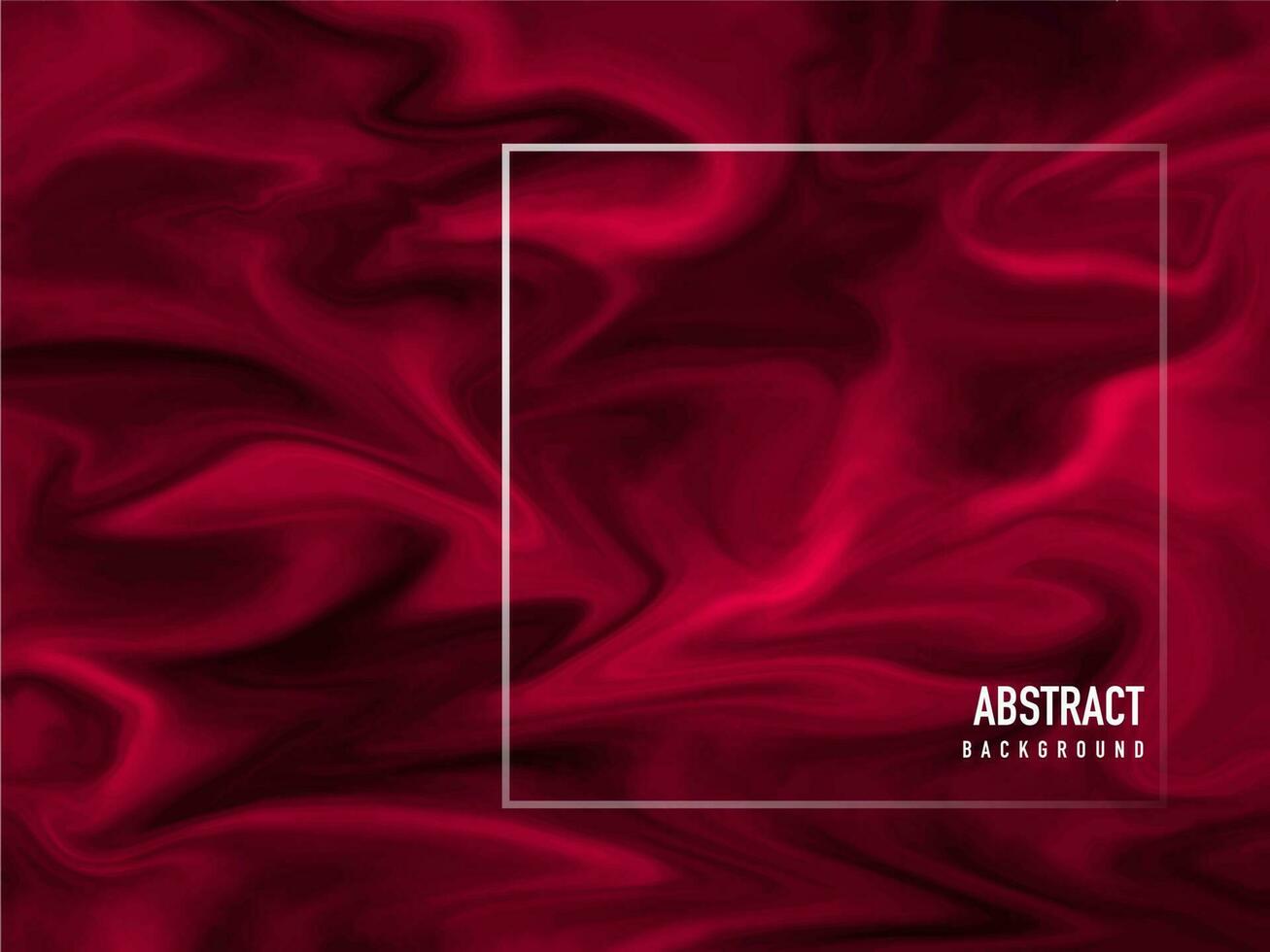 Red liquid flow or acrylic painting abstract background. vector