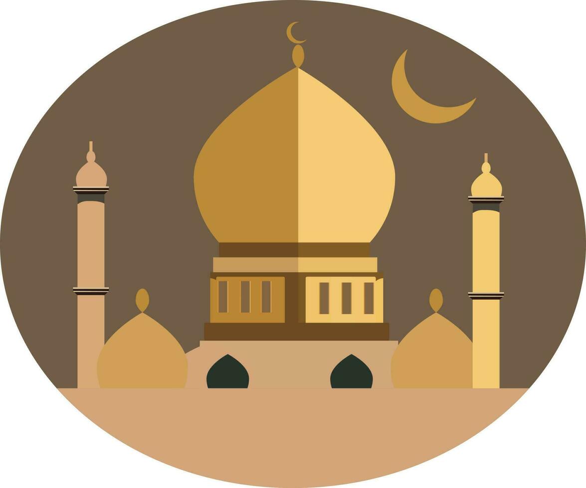 Ramadán islámico mezquita vector