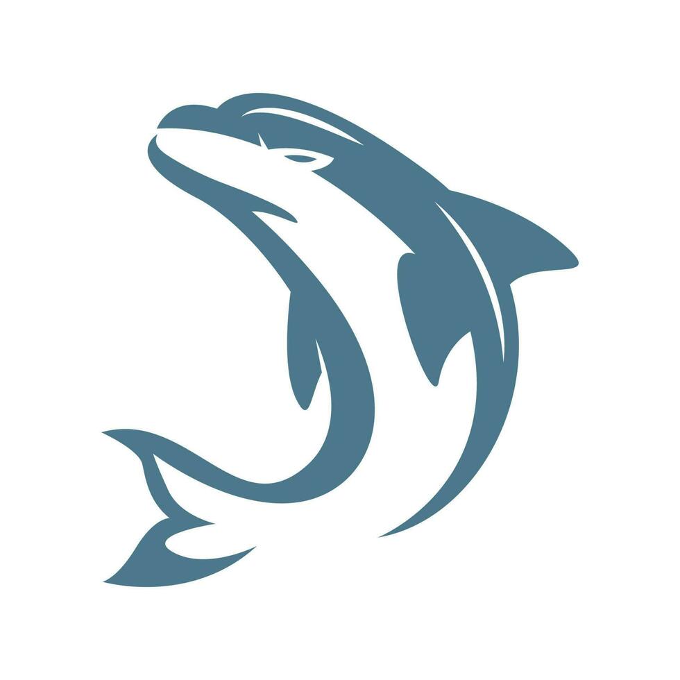 Dolphin logo icon design vector