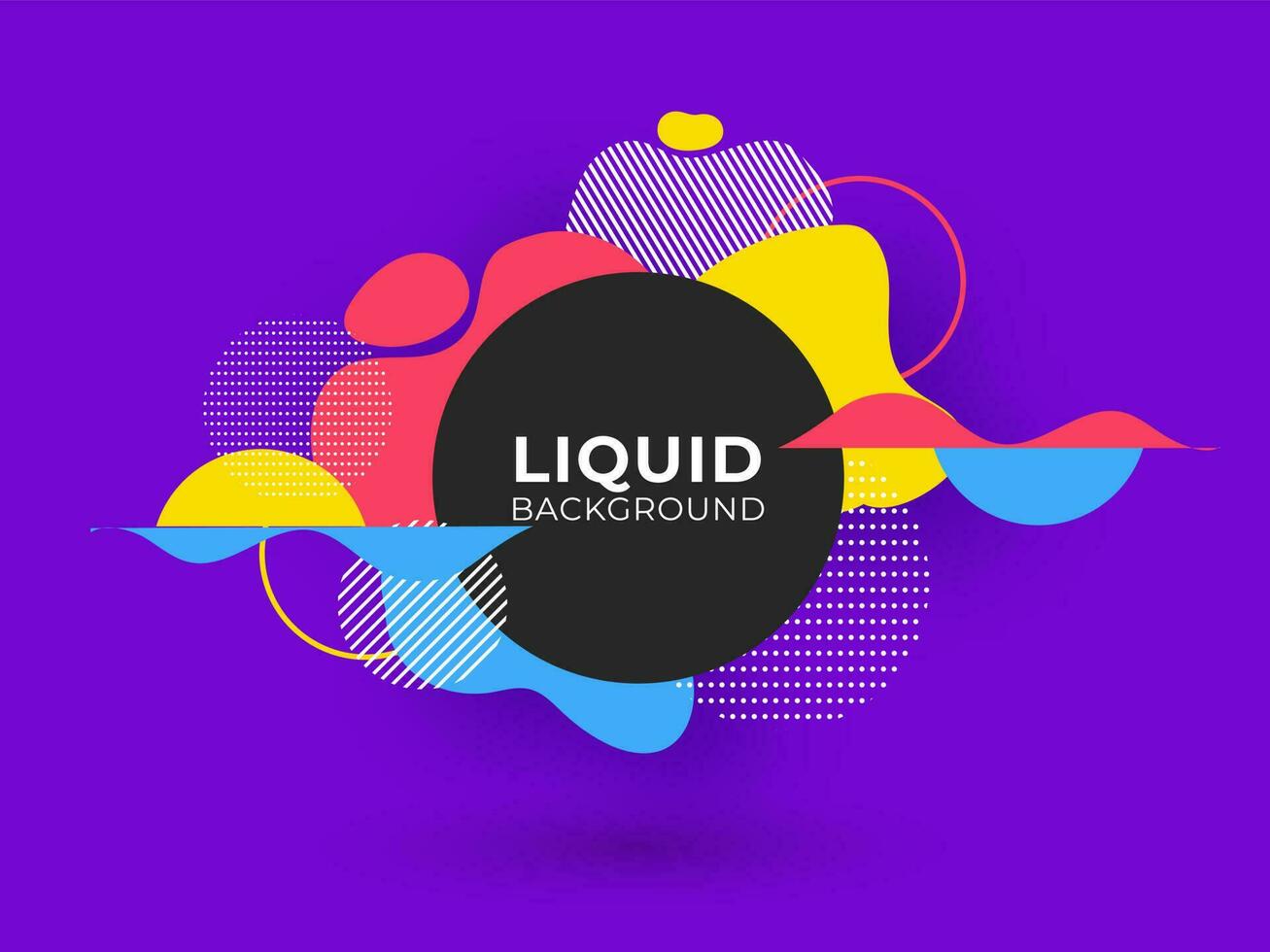 Vector of modern colorful abstract liquid background.