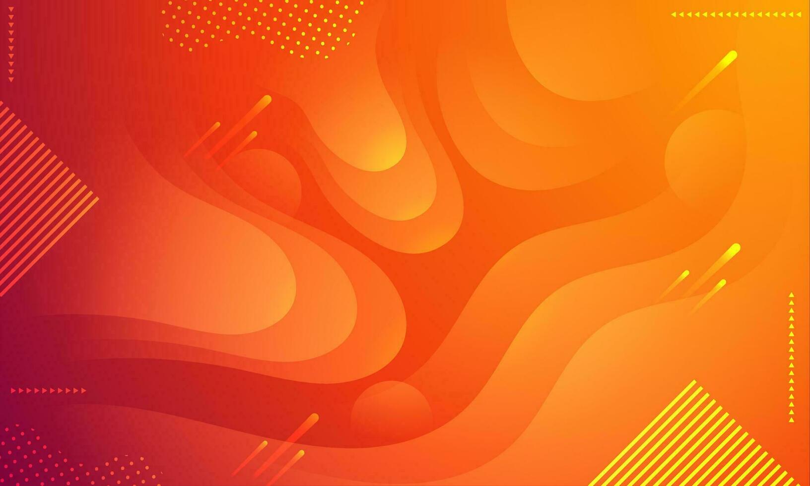 Orange geometric abstract background. vector