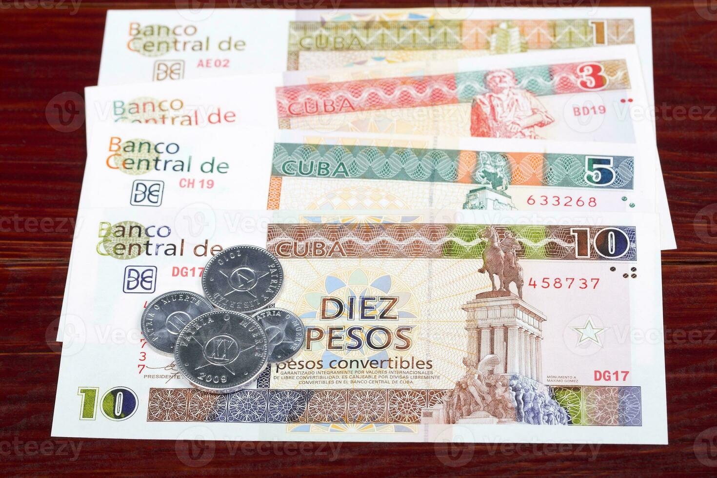 Cuban Pesos coins and banknotes photo