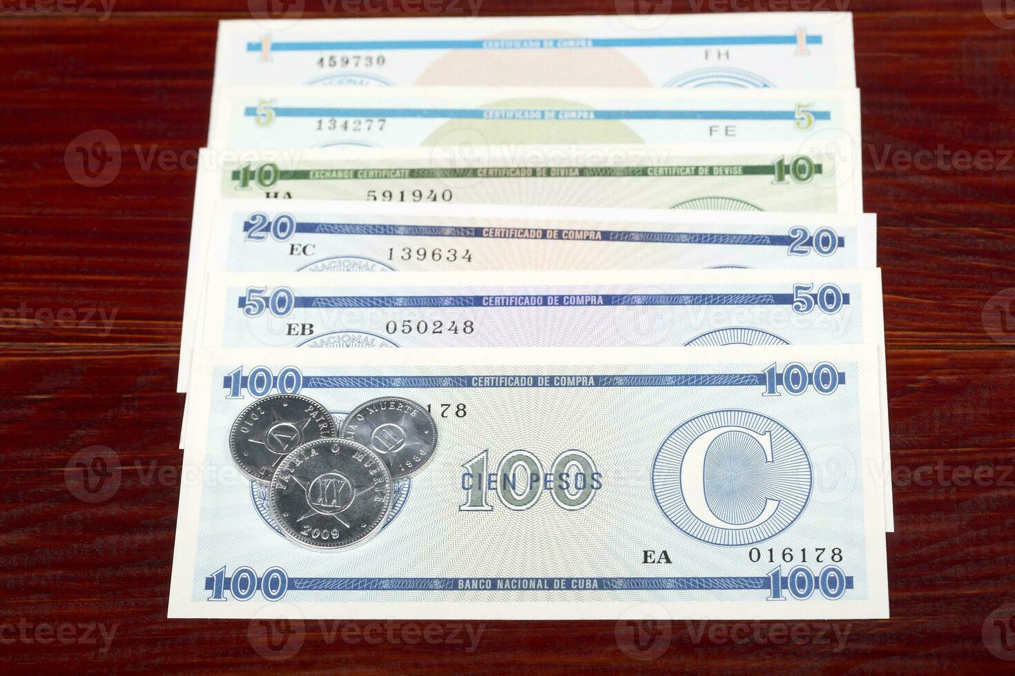Cuban Pesos coins and banknotes photo