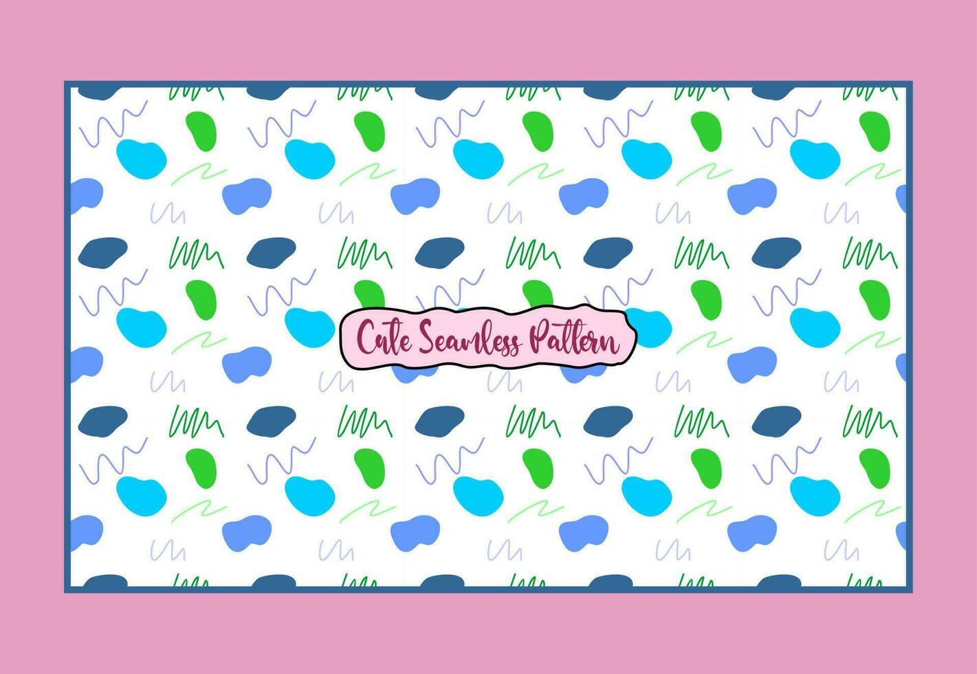 Cute seamless pattern vector