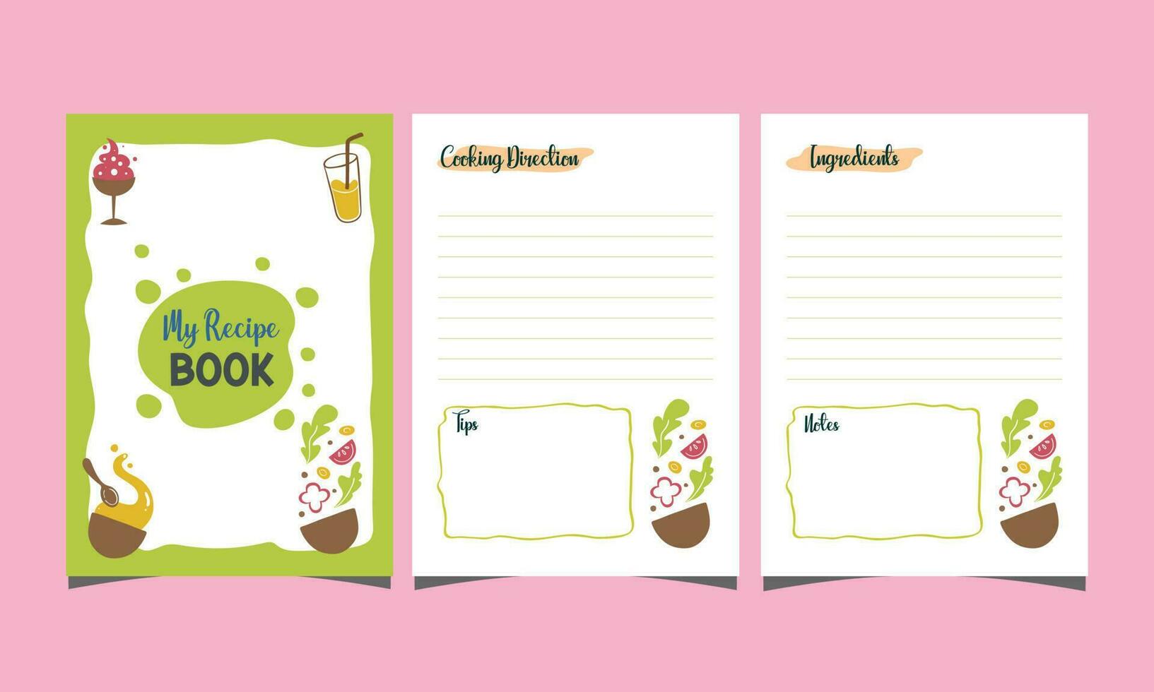 Recipe book vector