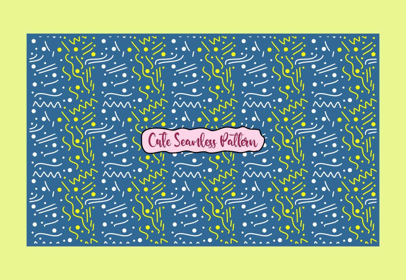 Cute seamless pattern vector