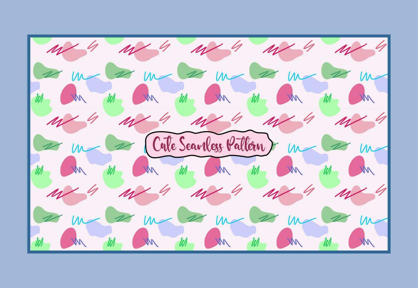 Cute seamless pattern vector