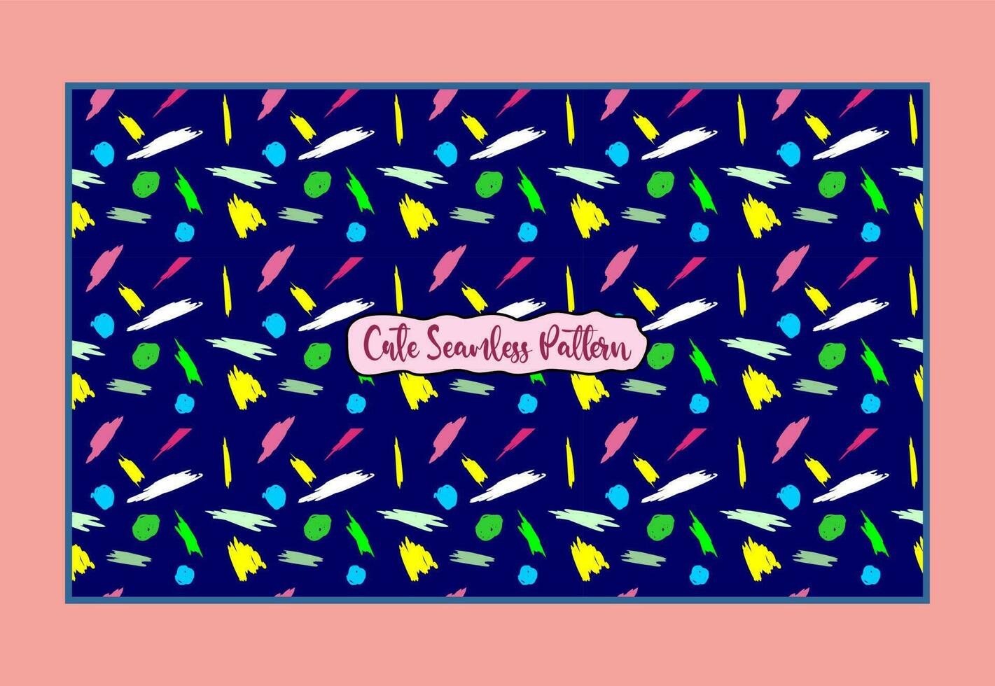 Cute seamless pattern vector
