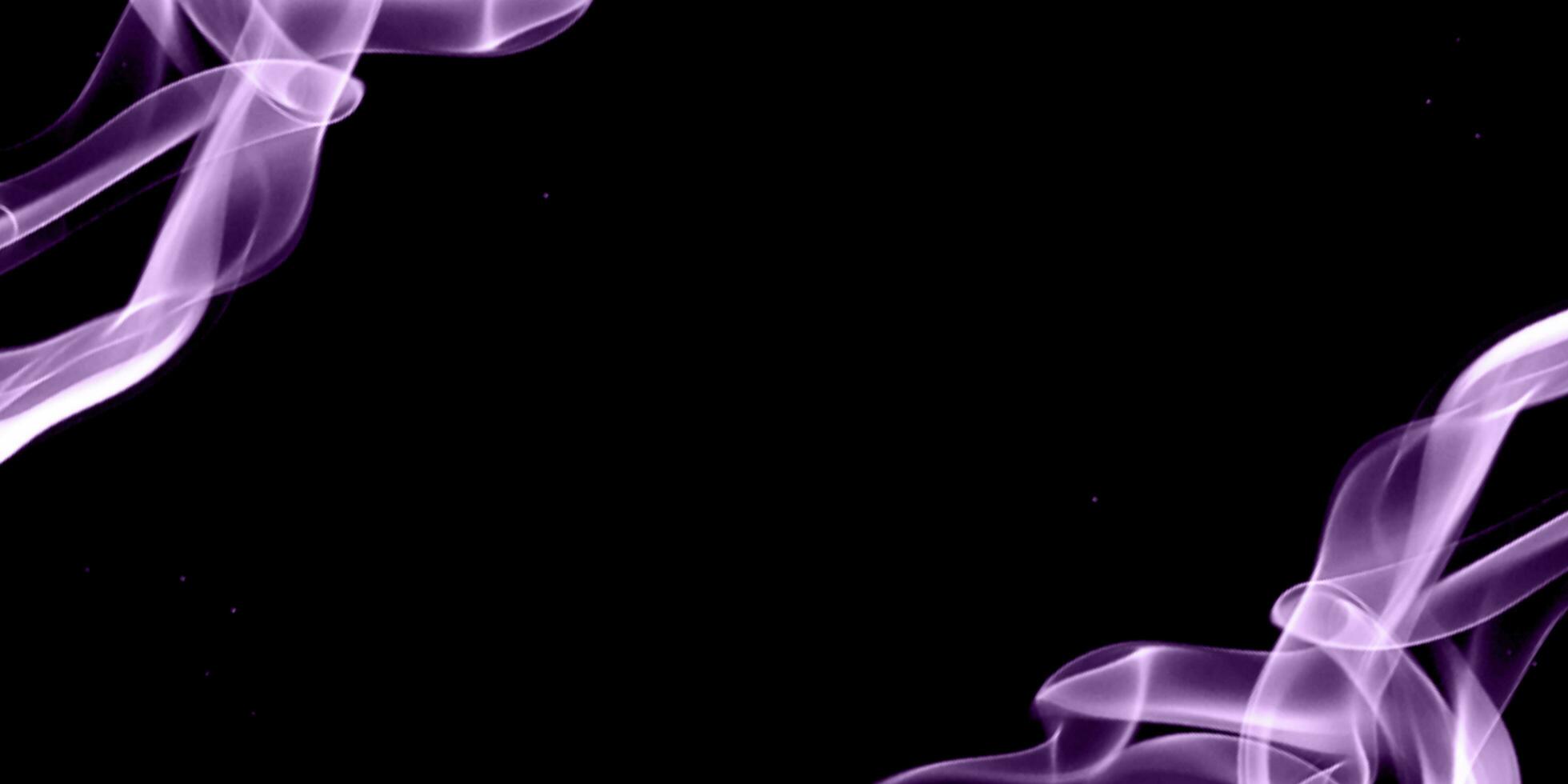 Swirling fog lit with purple and black background texture. color smoke