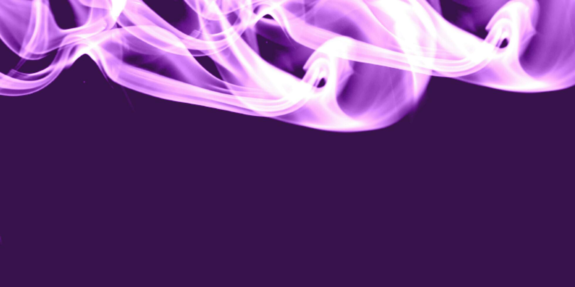 Swirling fog lit with purple and black  background texture. color smoke abstract wallpaper, aesthetic background design. photo