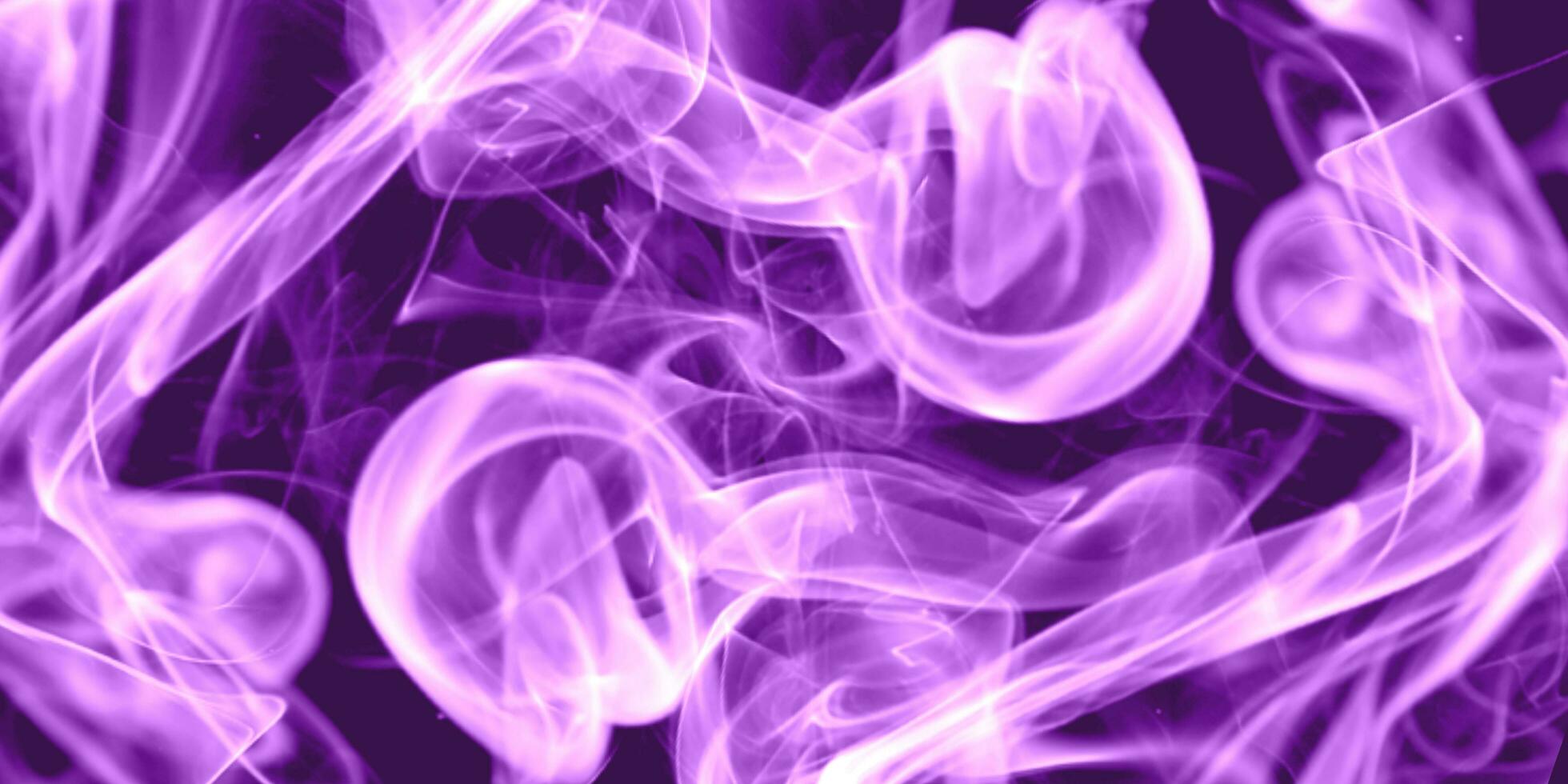 Swirling fog lit with purple and black  background texture. color smoke abstract wallpaper, aesthetic background design. photo