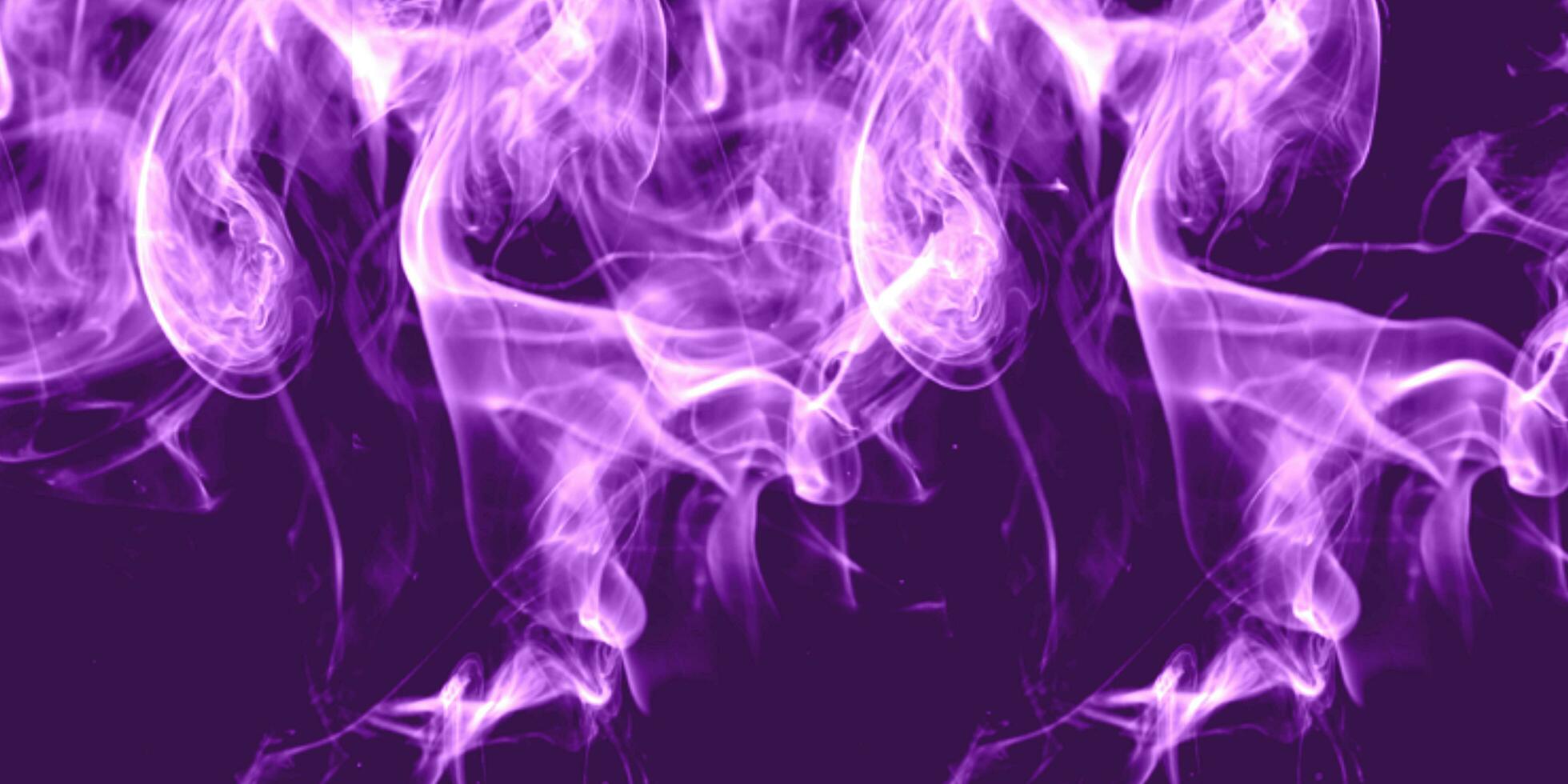 Swirling fog lit with purple and black  background texture. color smoke abstract wallpaper, aesthetic background design. photo